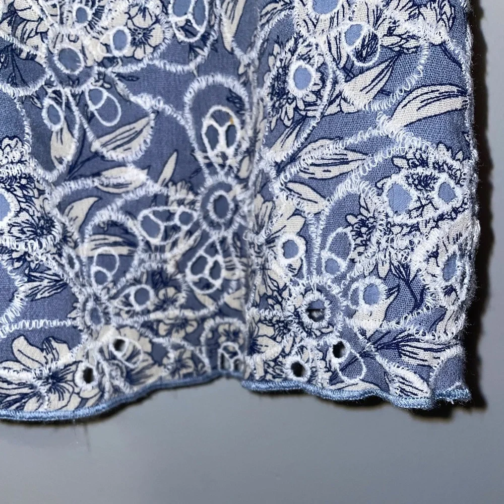 NWOT Floral Ruffle Tank Top - Picture 3 of 6
